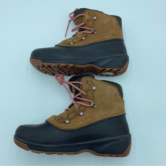 NWOT The North Face Shellista IV Shorty Women's Brown Snow Boots size 8 - Picture 6 of 9